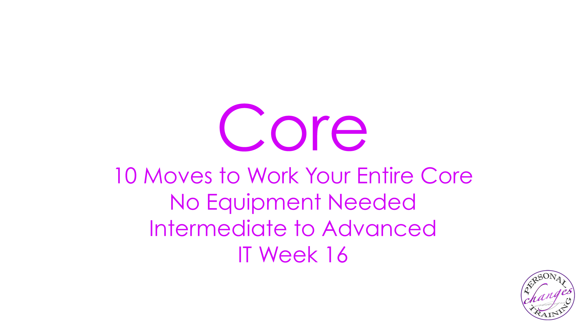 IT Week 16 Core